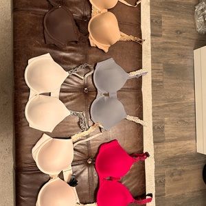 Natori Pure Luxe Plunge T-Shirt Bra 34C 6 Pieces